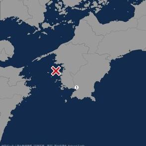高知県で最大震度1の地震　高知県・宿毛市