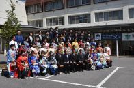華やかに着飾って  長野県阿智村  49人参加し「はたちの集い」