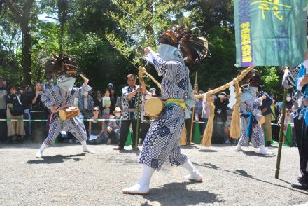 明治神宮春の大祭で神余のかっこ舞（館山）奉納（千葉県）