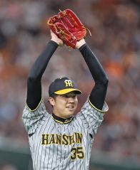 阪神・才木は５回７安打２失点で降板　六回は同点のピンチをしのいで３勝目の権利を持って降板