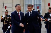 パリで仏中首脳会談　ウクライナ和平、貿易摩擦など協議