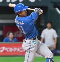 【日本ハム】今季初１軍昇格の今川優馬、初安打放ち安堵「やっぱ出るのと出ないじゃ全然違う」