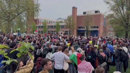 オランダの大学でもイスラエル抗議デモ　100人以上が逮捕