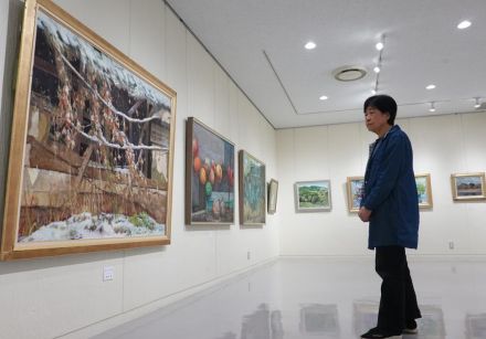 洋画と日本画、大小の力作　常土社美術展　12日まで　茨城・笠間
