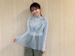 透けチュールの大人な着こなし！『めざましテレビ』お天気キャスター田中裕理さんの毎日コーデ