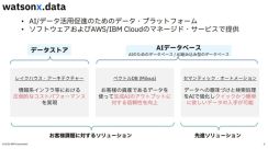 「watsonx.data」のデータストア・AIデータベースとしての実力は？ IBMが説明