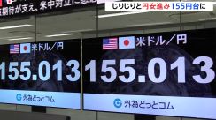 1ドル＝155円台 じりじり“円安”進む　「経済・物価に重大な影響」日銀総裁が“けん制”発言も取引材料にならず