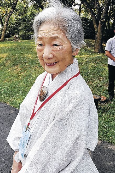 被災、訪台「お別れに」　八田技師遺族の輪島出身・慶塚さん　烏山頭ダムの墓前祭に参列