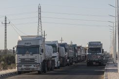 人道物資のトラック、ガザに入れず　国連が警鐘