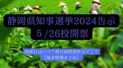 静岡県知事選挙2024が告示！投票日はいつ？期日前投票所はどこ？