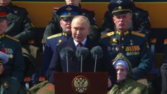 プーチン氏「ロシアを脅かすこと容認せず」、対独戦勝記念日演説