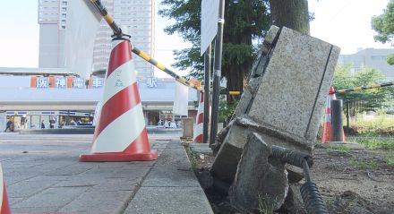 尼崎の公園で無人バイクが70代女性に衝突　直前にバイクを追いかける男性の姿／兵庫県