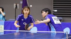 春リーグ女子1部2部が開幕　専修大、中央大、日本体育大が全勝発進＜2024年春季関東学生卓球リーグ1日目＞