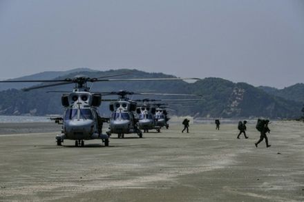 韓国軍　黄海で合同島しょ防衛訓練を実施