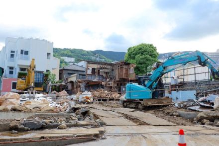 熱海の「日航亭・大湯」解体、ホテル駐車場に　住民説明会で惜しむ声も