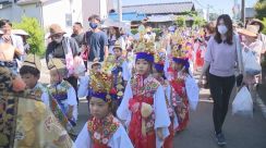 正願寺で稚児行列とご開帳　群馬・太田市