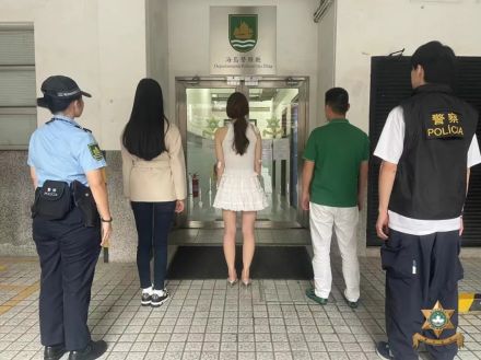 マカオのホテルで中国人の男女3人が違法売春の分配金めぐり暴力沙汰