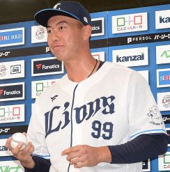 西武ドラ6「レオのガリバー」村田怜音　プロ初打席初球初安打「初球は絶対振ろうと真っすぐ一本に割り切った」