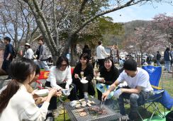 釧根管内遅い春満喫　味覚と花見楽しむ　桜・牡蠣まつり