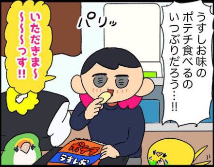 【漫画】久しぶりにポテチを食べたら、ひと口ごと体に違和感が？　理由が「悲しい」「分かる」【作者インタビュー】