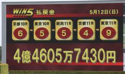 WIN5は的中１票　４億4605万円超の払戻金に「すげぇ」「当ててみたい」と羨望の声多数