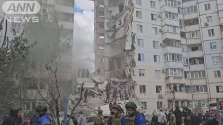 ロシア・ベルゴロドで集合住宅の一部崩壊 7人死亡　当局は「ウクライナの攻撃」と主張