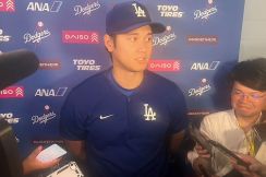 大谷翔平、腰の張りは“軽傷”「まぁ大事をとって」　取材対応で説明…前日に違和感