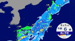関東と静岡・東北南部で激しい雨　道路冠水・土砂災害に注意・警戒