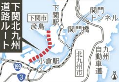 ［山口県］下関北九州道路ルート素案決定　旧彦島有料―都市高速8キロ