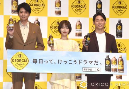 向井理＆浜辺美波＆河村勇輝、“はじめまして”直後にイベント登壇　苦笑い「何をきっかけに話せばいいのか…」