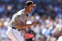 ダルビッシュ有 日米通算200勝へ王手をかける7回2安打無失点の快投！大谷不在には「何週間も前から楽しみにしていた。残念」