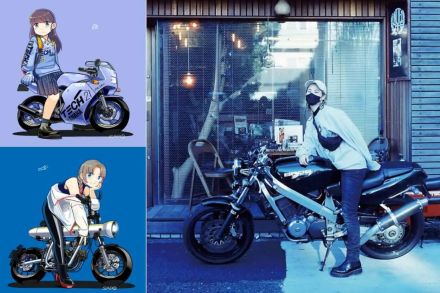 「理想/妄想、時には現実の『バイクと女の子』を描く」イラストレーターSAPOさんのバイクライフ