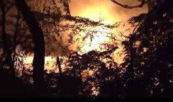 木々に囲まれた空き家が爆発音とともに激しく炎上…長野市の火事、所有者が前日訪れた際には異常なし…須坂市では少なくとも3棟焼く火事