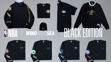 【5月15日(水)】『WIND AND SEA』から“2000s NBA CULTURE BLACK EDITION”がリリース