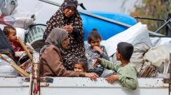 ガザ南部ラファからの避難者、1週間で約45万人＝国連機関