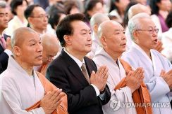尹大統領　釈迦誕生日の法要に出席「仏の心刻み正しい国政行う」