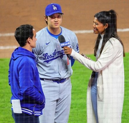 ドジャース・大谷「歴史的な球場で個人的に凄く好き」　名物「スプラッシュヒット」惜しい