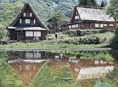 田植え前 逆さ合掌　南砺・相倉