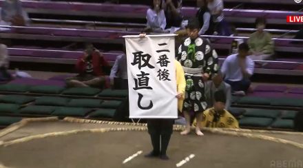 幕下の死闘で“4分超え” 勝負つかず「二番後 取直し」の珍事に館内どよめき 「初めて見た」「そんなのあるんだ」ファン騒然