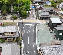 かぎ形解消、見通し良好　竹神社前交差点　三重・明和、斎宮の県道