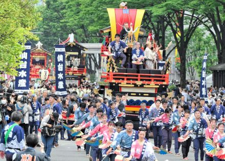 仙台市中心部で交通規制　青葉まつり18日開幕　すずめ踊り127グループ乱舞