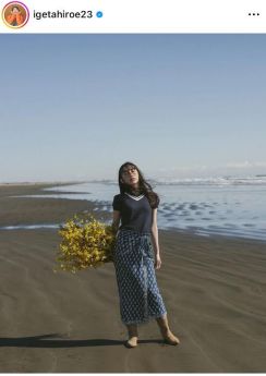 「生きる芸術作品」井桁弘恵、砂浜での姿が「圧倒的なカッコ良さ！」「とっても綺麗」と反響