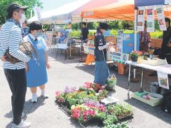 小矢部園芸高生、野菜や花の苗販売　カターレ富山のホーム戦「小矢部市の日」