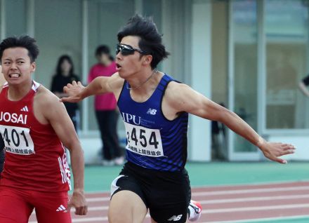 長崎県陸上選手権男子１００　山崎（環太平洋大）大会新で初Ｖ　遅咲きのスプリンター