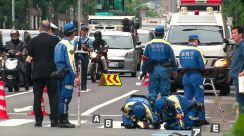 横断歩道で車にはねられ52歳男性死亡、自転車の40代女性けが　運転手とみられる19歳男を事情聴取　東京・中野区