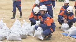 災害に備える　出水期前に松前町で自主防災訓練