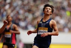 【陸上】男子100メートルは20歳の柳田が優勝「勝ち切れたことは良かった」
