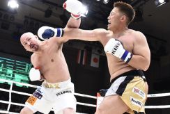 【RISE】“42秒”の逆転KO勝利！ヘビー級・武中秀武の右ストレート一撃で、相手は立てず