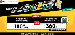 auじぶん銀行、「阪神タイガースグッズ・観戦チケット」が当たるキャンペーン