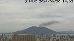 桜島で噴火　噴煙1200メートル
